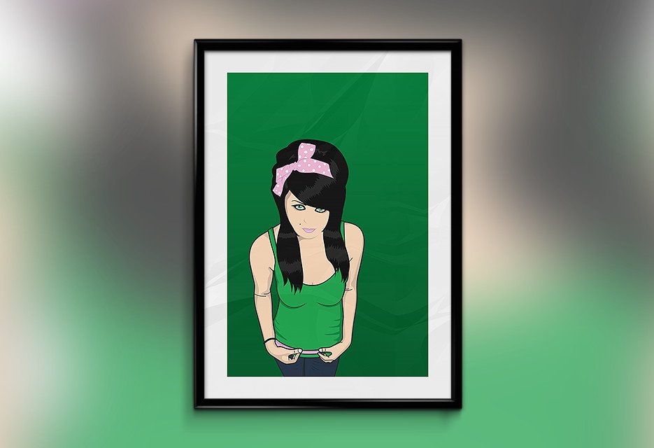 Digital Art: Emo Girl