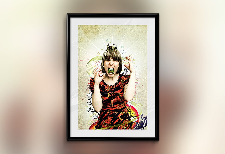 Digital Art: Froschkönigin