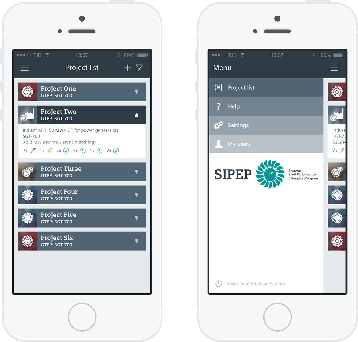 Siemens SIPEP - Web App (Smartphone)