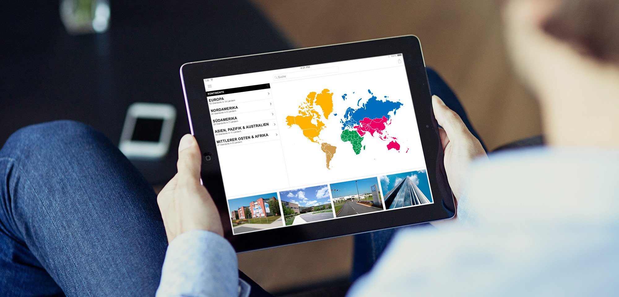 ZF Locations - iOS App (Tablet)
